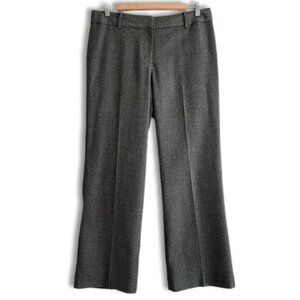 TALBOTS | Heritage Classic Wool Blend Straight Leg Dress Pants Solid Grey 10 P